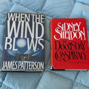Lot of 2 novels, Doomsday Conspiracy, When The Wind Blows